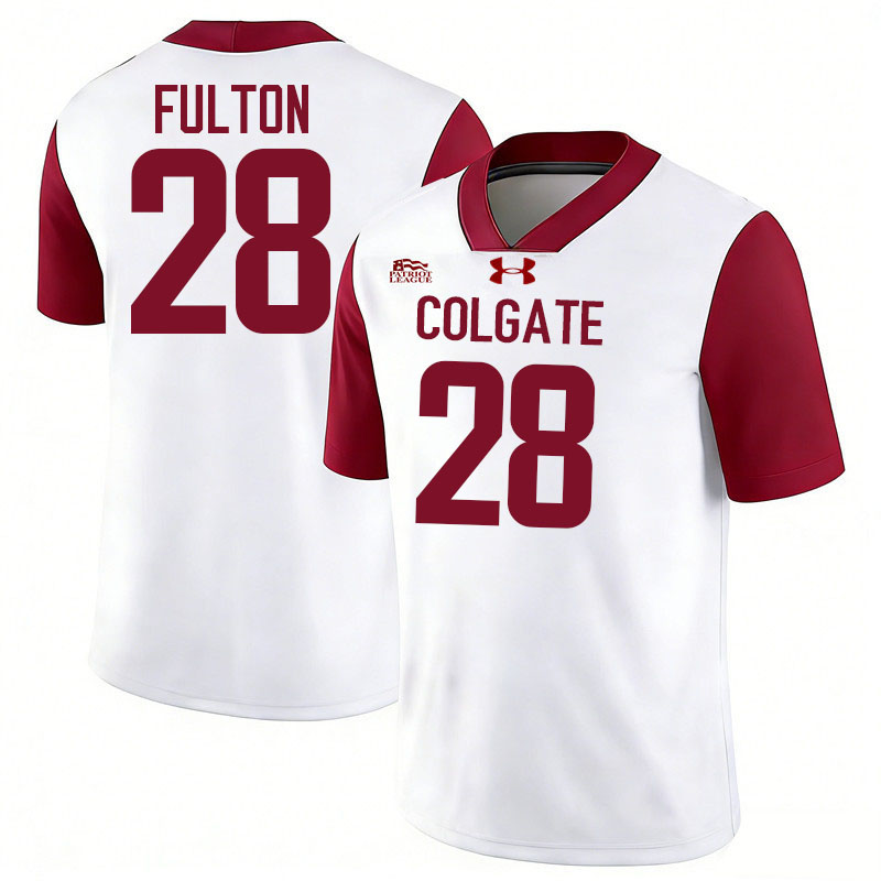 Colgate Raiders #28 Cole Fulton College Football Jerseys,Uniforms-White Colgate Raiders #28 Cole Fulton College Football Jerseys,Uniforms-White